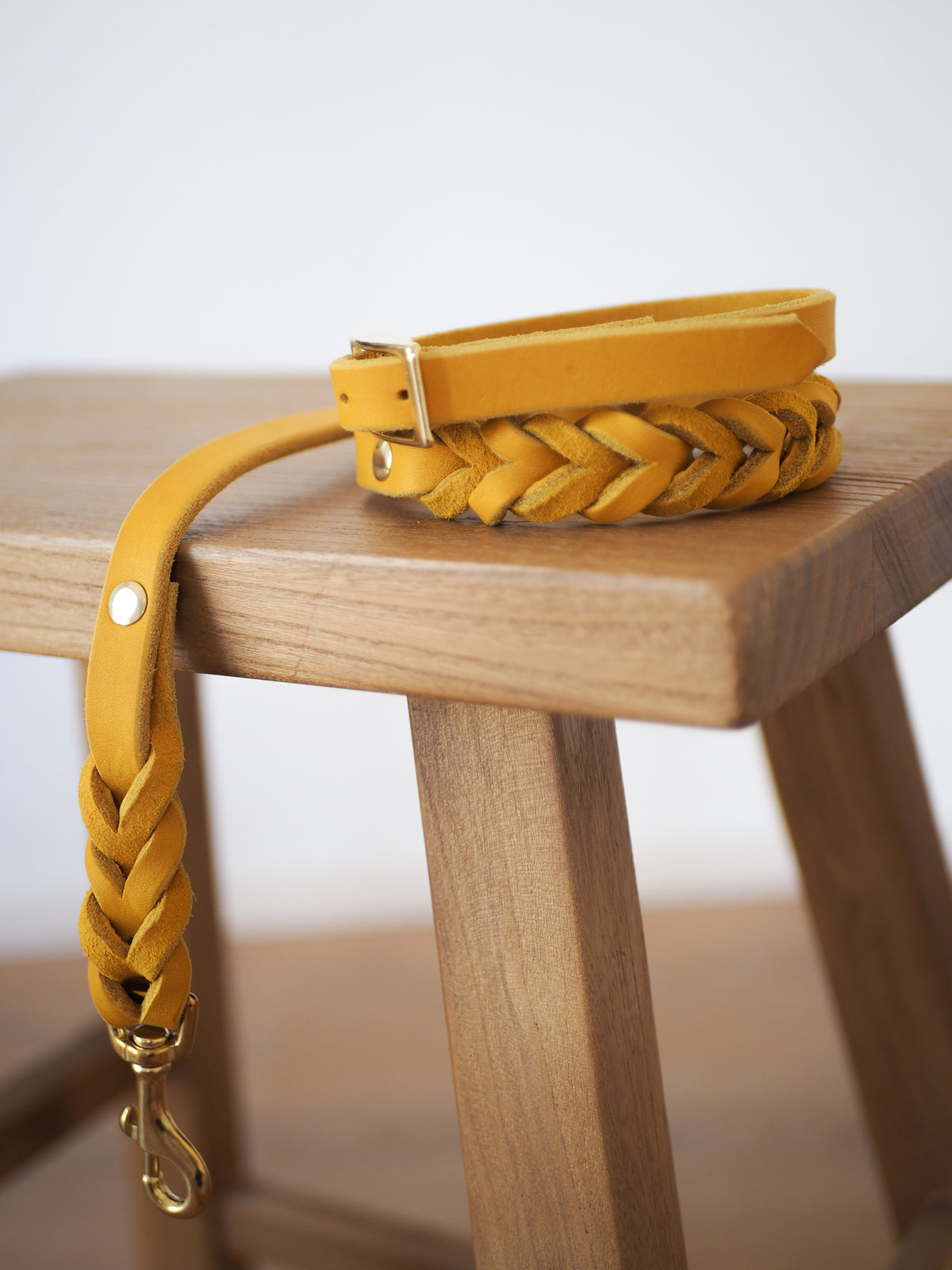 Geflochtenes Lederhalsband | TERRA