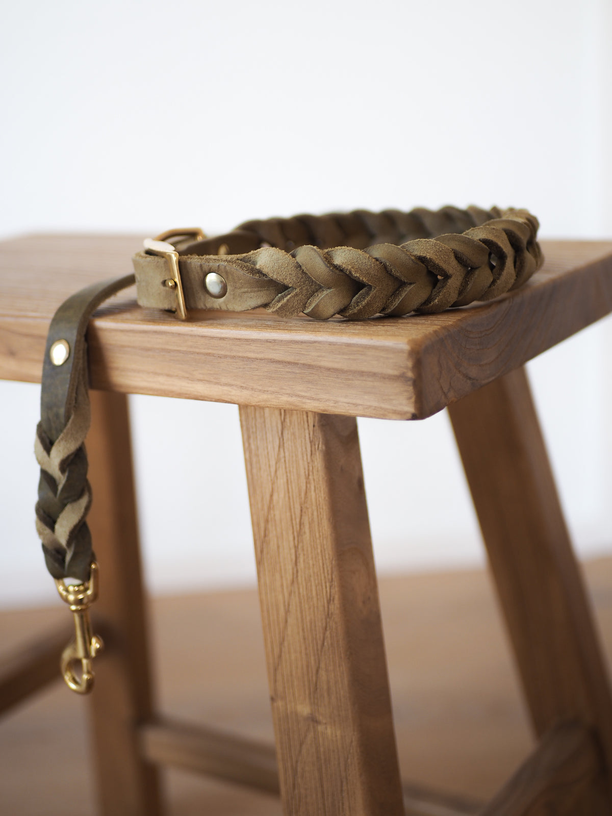 Geflochtenes Lederhalsband | TERRA
