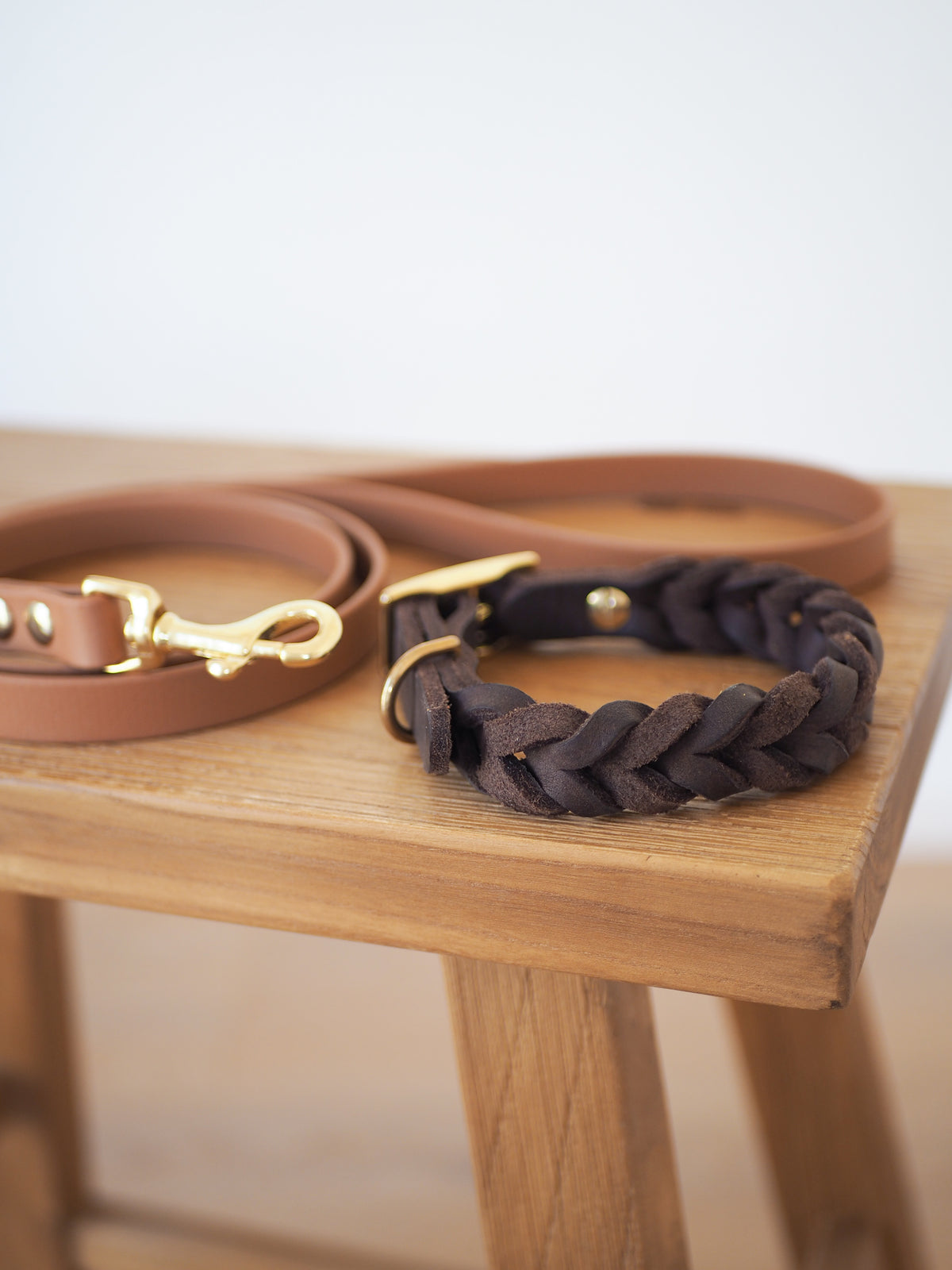 Geflochtenes Lederhalsband | TERRA