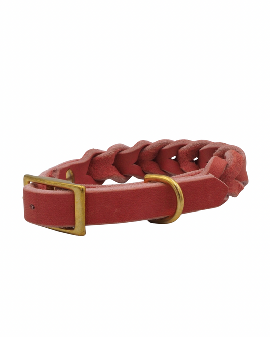 Geflochtenes Lederhalsband - BLOOM