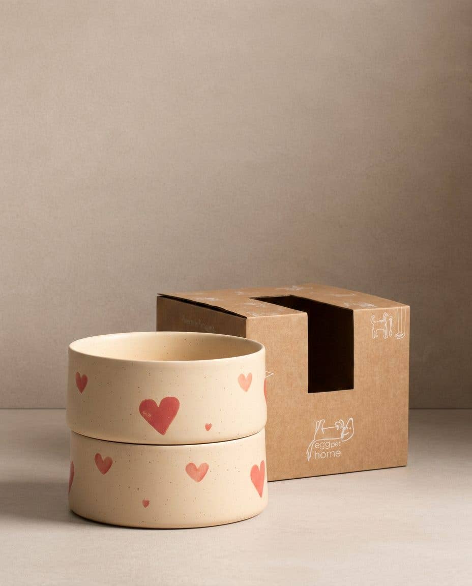 Hundenapf 2er-Set | COZY HEARTS